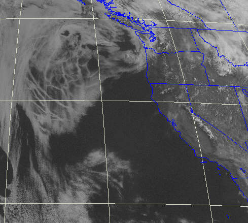 SATELLITE IMAGE; WEST COAST, US  April, 2000